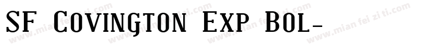 SF Covington Exp Bol字体转换
